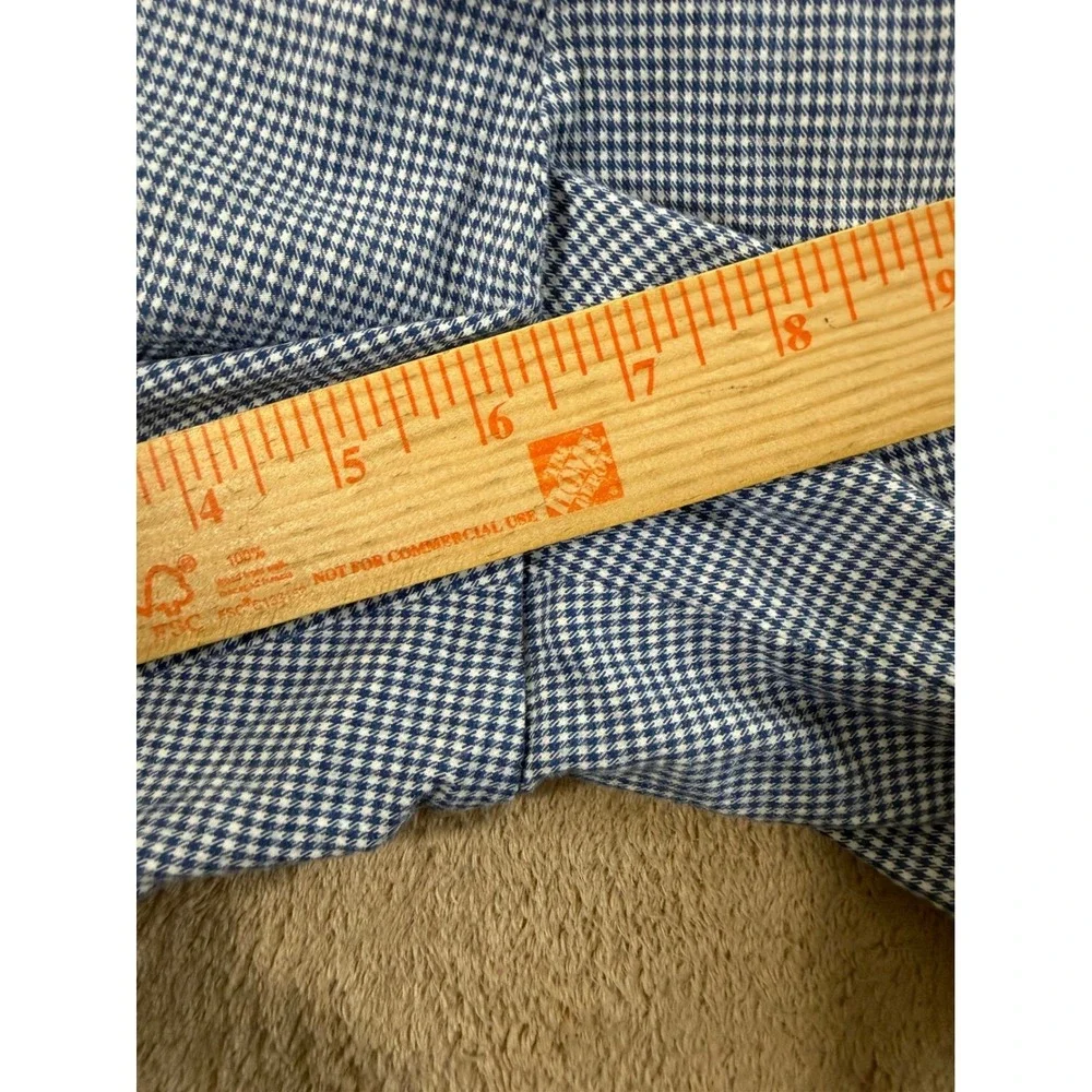 Polo Ralph Lauren shorts men 38 Blue Stretch Classic Plaid Check Houndstooth EUC